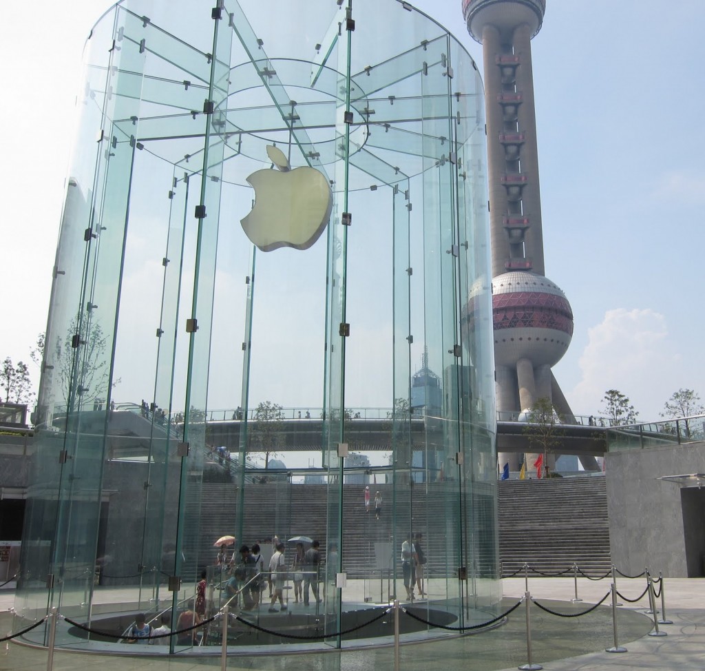 Maiores Vidros Curvos do Mundo - Apple Store Xangai - China