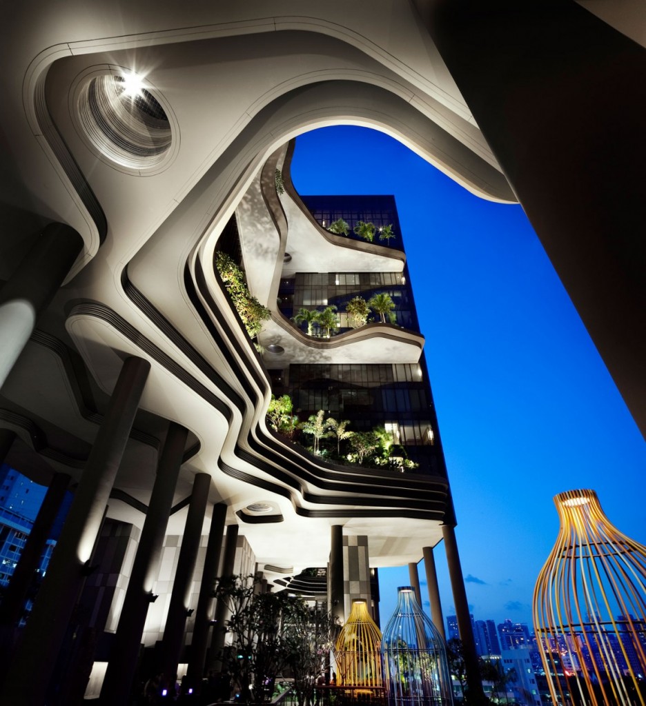 arquitetura-verde-lobby-hotel-parkroyal-em-singapura-por-woha