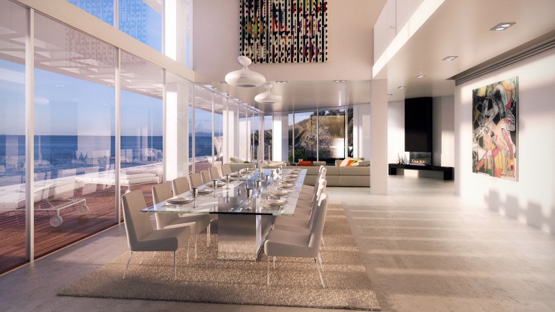 decoracao-sala-de-jantar-envidracada-de-casa-em-arsuf-israel-por-estudio-aristo